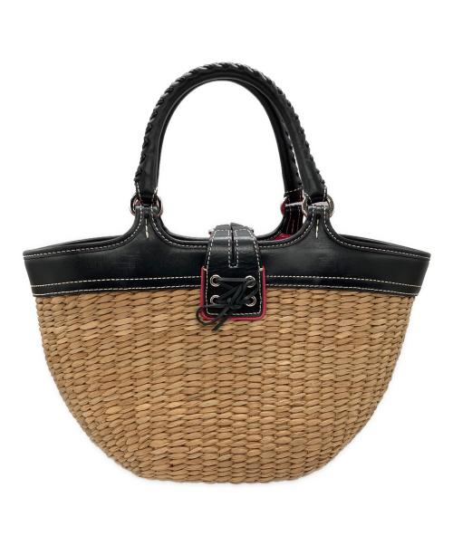 COACH（コーチ）COACH (コーチ) カゴバッグ ベージュ×ピンクの古着・服飾アイテム