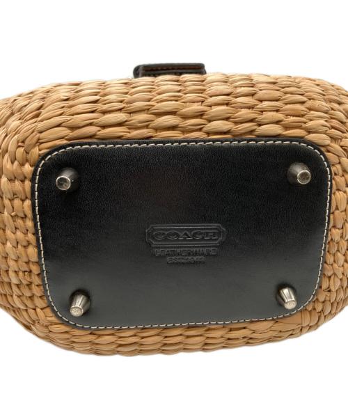 COACH（コーチ）COACH (コーチ) カゴバッグ ベージュ×ピンクの古着・服飾アイテム