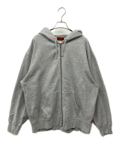 SUPREME（シュプリーム）Supreme (シュプリーム) Globe Zip Up Hooded Sweatshirt グレー サイズ:Lの古着・服飾アイテム