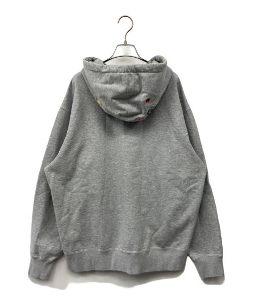 SUPREME（シュプリーム）Supreme (シュプリーム) Globe Zip Up Hooded Sweatshirt グレー サイズ:Lの古着・服飾アイテム