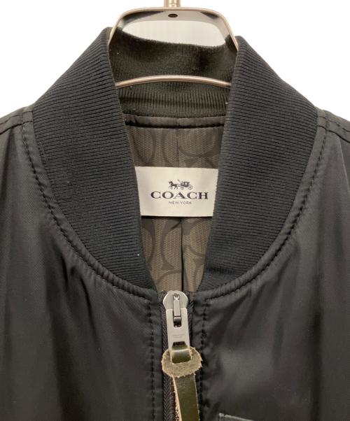 COACH（コーチ）COACH (コーチ) MA-1ジャケット ブラック サイズ:Mの古着・服飾アイテム