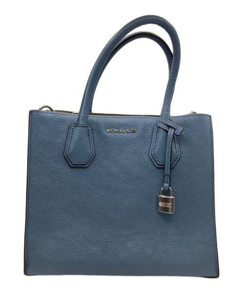 MICHAEL KORS（マイケルコース）MICHAEL KORS (マイケルコース) 2WAYショルダーバッグ ブルーの古着・服飾アイテム