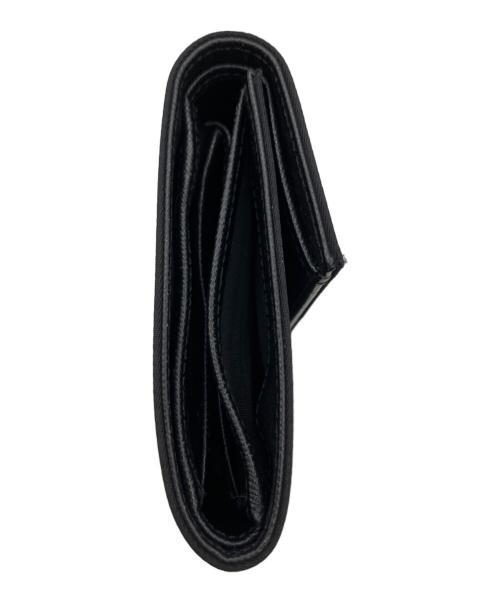 PRADA（プラダ）PRADA (プラダ) 3つ折り財布 ブラックの古着・服飾アイテム