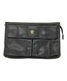 VERSACE（ヴェルサーチ）の古着「クラッチバッグ」｜ブラック