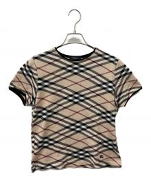 BURBERRY LONDON（バーバリーロンドン）の古着「半袖カットソー」｜ベージュ
