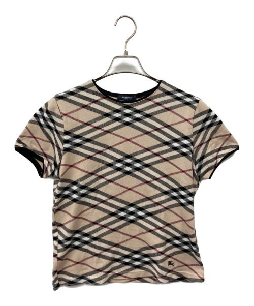 BURBERRY LONDON（バーバリーロンドン）BURBERRY LONDON (バーバリーロンドン) 半袖カットソー ベージュ サイズ:2の古着・服飾アイテム