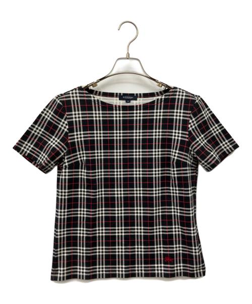 BURBERRY LONDON（バーバリーロンドン）BURBERRY LONDON (バーバリーロンドン) 半袖カットソー ブラック サイズ:40の古着・服飾アイテム