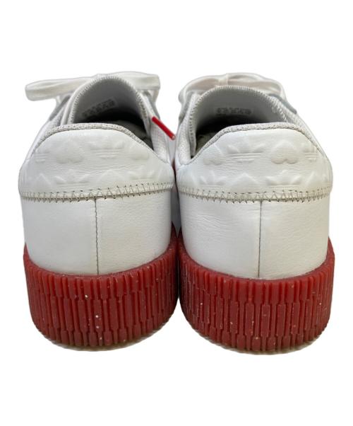 adidas（アディダス）adidas (アディダス) スニーカー ホワイト×レッド サイズ:25㎝の古着・服飾アイテム