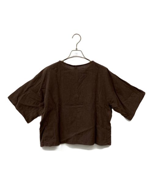 Spick and Span（スピック＆スパン）Spick and Span (スピック＆スパン) 半袖カットソー ブラウン サイズ:Fの古着・服飾アイテム