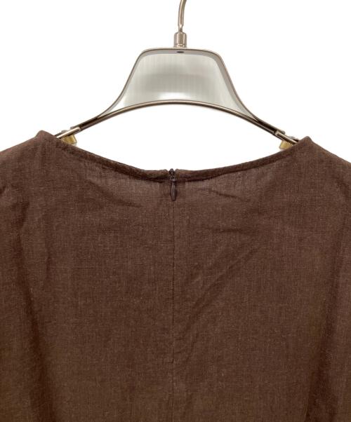 Spick and Span（スピック＆スパン）Spick and Span (スピック＆スパン) 半袖カットソー ブラウン サイズ:Fの古着・服飾アイテム