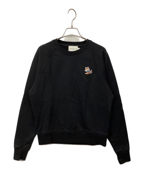 maison kitsune（メゾンキツネ）MAISON KITSUNE (メゾンキツネ) スウェット ブラック サイズ:Sの古着・服飾アイテム