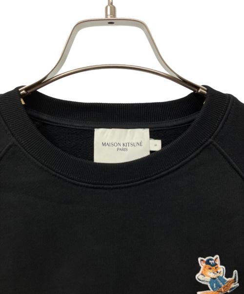 maison kitsune（メゾンキツネ）MAISON KITSUNE (メゾンキツネ) スウェット ブラック サイズ:Sの古着・服飾アイテム