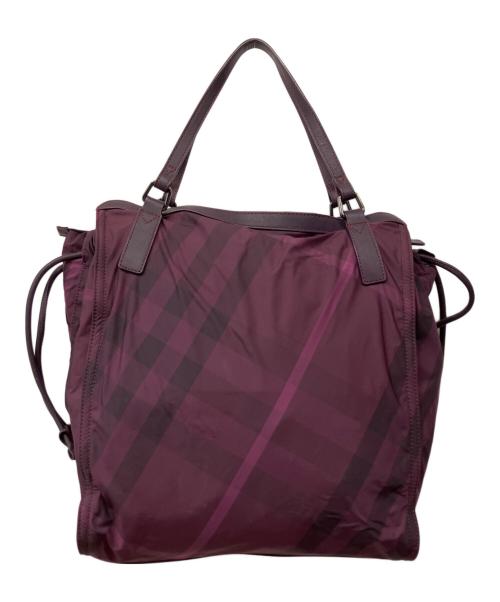 BURBERRY（バーバリー）BURBERRY (バーバリー) トートバッグ パープルの古着・服飾アイテム