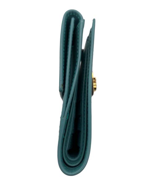 Salvatore Ferragamo（サルヴァトーレ フェラガモ）Salvatore Ferragamo (サルヴァトーレ フェラガモ) 2つ折り財布 スカイブルーの古着・服飾アイテム
