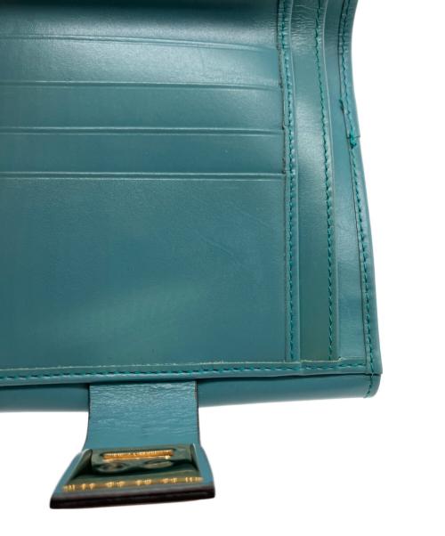 Salvatore Ferragamo（サルヴァトーレ フェラガモ）Salvatore Ferragamo (サルヴァトーレ フェラガモ) 2つ折り財布 スカイブルーの古着・服飾アイテム