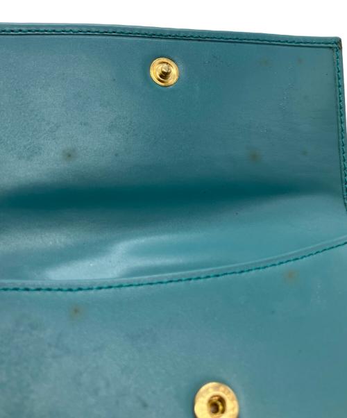 Salvatore Ferragamo（サルヴァトーレ フェラガモ）Salvatore Ferragamo (サルヴァトーレ フェラガモ) 2つ折り財布 スカイブルーの古着・服飾アイテム
