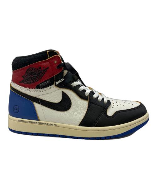 NIKE（ナイキ）NIKE (ナイキ) Fragment (フラッグメント) UNION (ユニオン) ハイカットスニーカー ホワイト×ブラック サイズ:27.5cmの古着・服飾アイテム