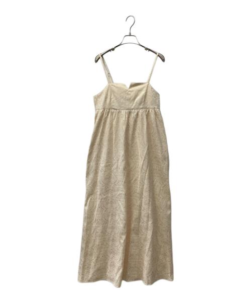 ANDREA&Co.（アンドラー＆コー）ANDREA&Co. (アンドラー＆コー) ノースリーブ・キャミソールワンピース ベージュ サイズ:Mの古着・服飾アイテム