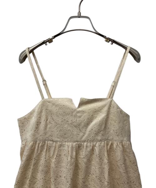 ANDREA&Co.（アンドラー＆コー）ANDREA&Co. (アンドラー＆コー) ノースリーブ・キャミソールワンピース ベージュ サイズ:Mの古着・服飾アイテム