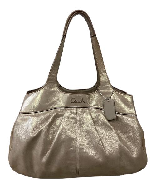 COACH（コーチ）COACH (コーチ) ハンドバッグ ベージュの古着・服飾アイテム