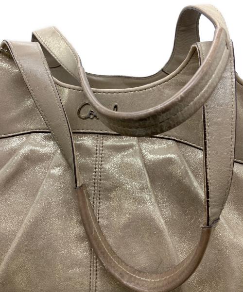 COACH（コーチ）COACH (コーチ) ハンドバッグ ベージュの古着・服飾アイテム