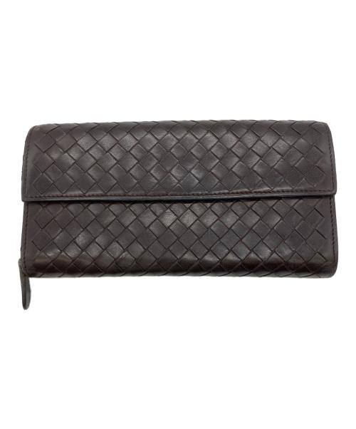 BOTTEGA VENETA（ボッテガベネタ）BOTTEGA VENETA (ボッテガベネタ) 長財布 ブラウンの古着・服飾アイテム