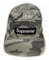 Supreme (シュプリーム) キャップ グレー×ホワイト：10000円
