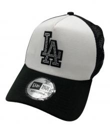 New Era（ニューエラ）の古着「メッシュキャップ」｜ブラック×ホワイト