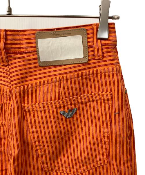 ARMANI JEANS（アルマーニジーンズ）ARMANI JEANS (アルマーニジーンズ) デニムパンツ オレンジ サイズ:71cm(W28)の古着・服飾アイテム