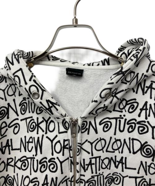 stussy（ステューシー）stussy (ステューシー) ジップパーカー ホワイト サイズ:Fの古着・服飾アイテム