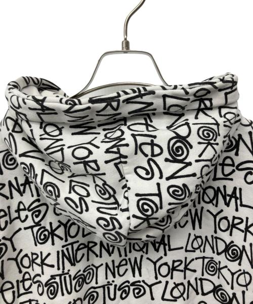 stussy（ステューシー）stussy (ステューシー) ジップパーカー ホワイト サイズ:Fの古着・服飾アイテム