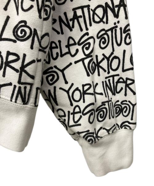 stussy（ステューシー）stussy (ステューシー) ジップパーカー ホワイト サイズ:Fの古着・服飾アイテム