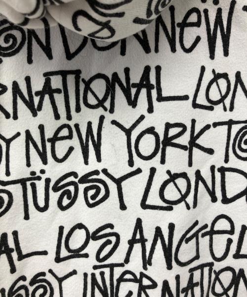 stussy（ステューシー）stussy (ステューシー) ジップパーカー ホワイト サイズ:Fの古着・服飾アイテム