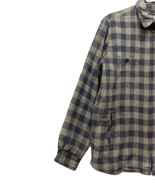 stussy（ステューシー）stussy (ステューシー) ジップアップジャケット グレー サイズ:Mの古着・服飾アイテム