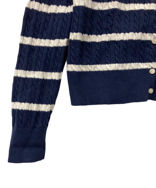 POLO RALPH LAUREN（ポロ・ラルフローレン）POLO RALPH LAUREN (ポロ・ラルフローレン) 薄手カーディガン ネイビー サイズ:XLの古着・服飾アイテム