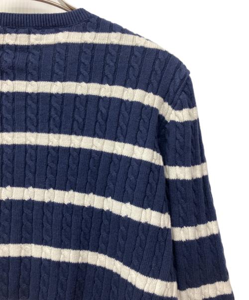 POLO RALPH LAUREN（ポロ・ラルフローレン）POLO RALPH LAUREN (ポロ・ラルフローレン) 薄手カーディガン ネイビー サイズ:XLの古着・服飾アイテム