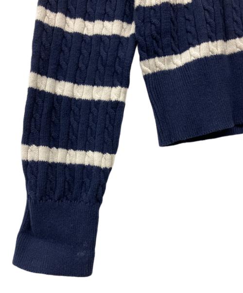 POLO RALPH LAUREN（ポロ・ラルフローレン）POLO RALPH LAUREN (ポロ・ラルフローレン) 薄手カーディガン ネイビー サイズ:XLの古着・服飾アイテム