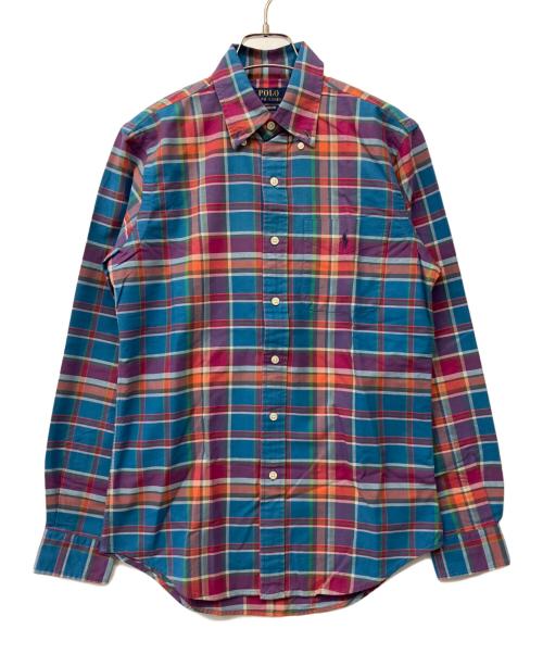 POLO RALPH LAUREN（ポロ・ラルフローレン）POLO RALPH LAUREN (ポロ・ラルフローレン) チェックシャツ ブルー サイズ:XS 未使用品の古着・服飾アイテム