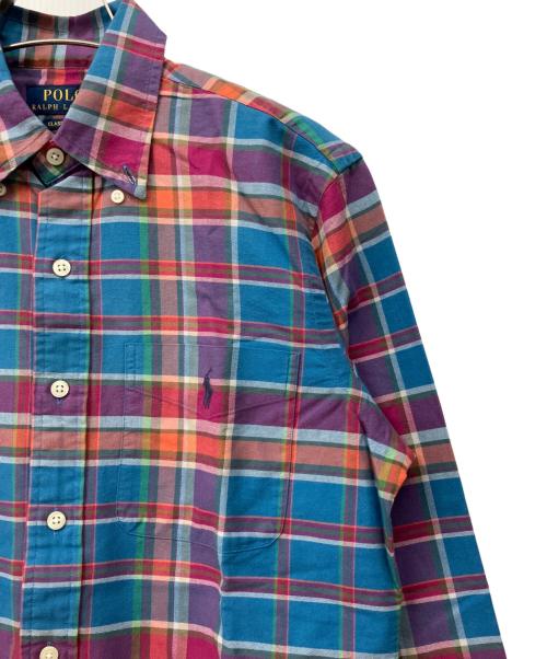 POLO RALPH LAUREN（ポロ・ラルフローレン）POLO RALPH LAUREN (ポロ・ラルフローレン) チェックシャツ ブルー サイズ:XS 未使用品の古着・服飾アイテム