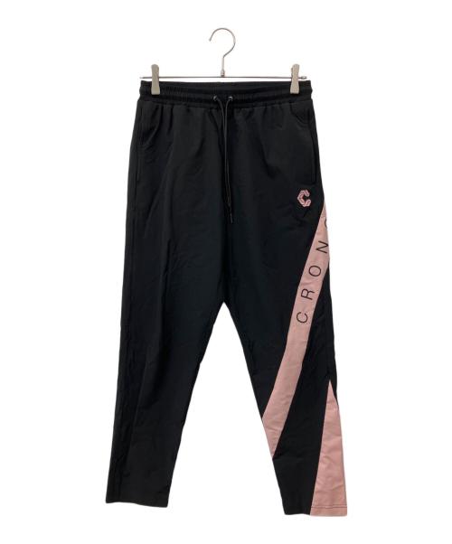 CRONOS（クロノス）CRONOS (クロノス) トラックパンツ ブラック×ピンク サイズ:Mの古着・服飾アイテム