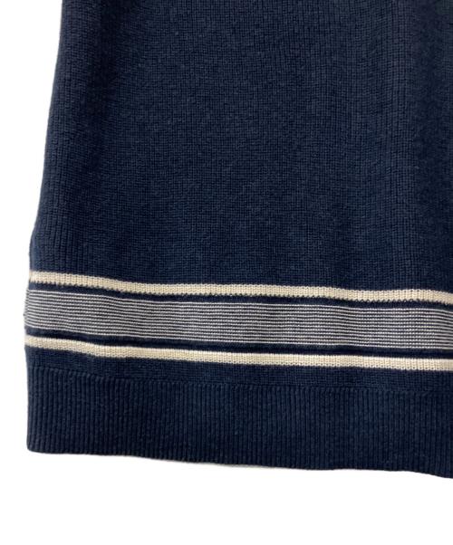 COACH（コーチ）COACH (コーチ) ニットポロシャツ ネイビー サイズ:Mの古着・服飾アイテム