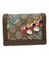 GUCCI (グッチ) Disney (ディズニ―) 2つ折り財布 ブラウン：27000円