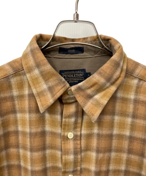 PENDLETON（ペンドルトン）PENDLETON (ペンドルトン) ネルシャツ ベージュ サイズ:Lの古着・服飾アイテム