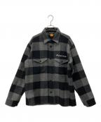 HUMAN MADEヒューマンメイド）の古着「WOOL OVERSHIRT BLACK jacket」｜ブラック
