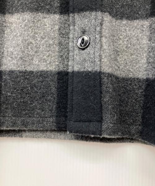 HUMAN MADE（ヒューマンメイド）HUMAN MADE (ヒューマンメイド) WOOL OVERSHIRT BLACK jacket ブラック サイズ:Lの古着・服飾アイテム