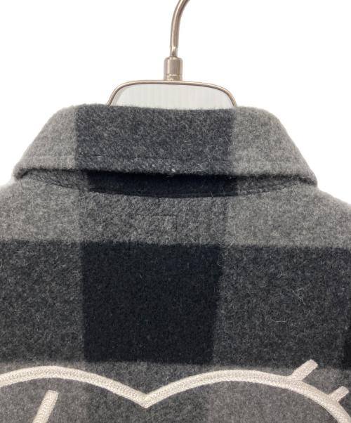HUMAN MADE（ヒューマンメイド）HUMAN MADE (ヒューマンメイド) WOOL OVERSHIRT BLACK jacket ブラック サイズ:Lの古着・服飾アイテム
