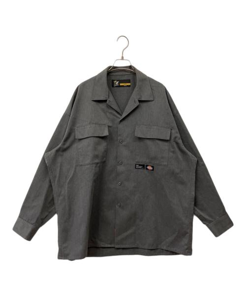 Dickies（ディッキーズ）Dickies (ディッキーズ) FAT (エフエーティー) シャツジャケット グレー サイズ:FATの古着・服飾アイテム