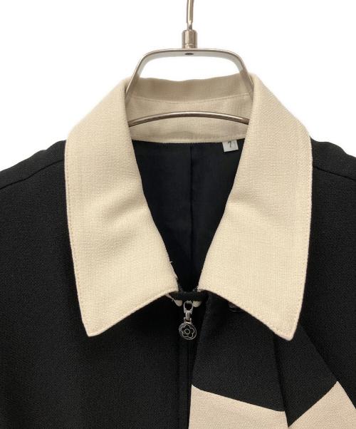 MARY QUANT（マリークヮント）MARY QUANT (マリークヮント) U-FACTORY 半袖ワンピース ブラック×ベージュ サイズ:7の古着・服飾アイテム