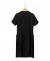 MARY QUANT (マリークヮント) U-FACTORY 半袖ワンピース ブラック×ベージュ サイズ:7：10000円