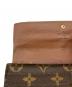 中古・古着 LOUIS VUITTON (ルイ ヴィトン) 長財布 ブラウン：8000円